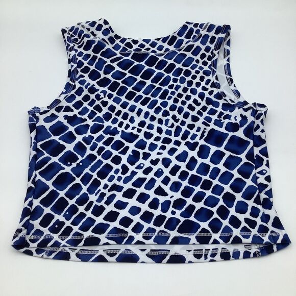 The Bubble Womens Lexi Crop Tank‎ Top Blue Size Medium NWT - Picture 4 of 9
